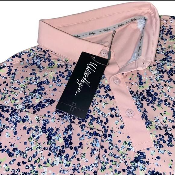 Walter Hagen NWT Performance 11 Garden Party Printed Short Sleeve Polo Sz S A111 - Picture 3 of 5